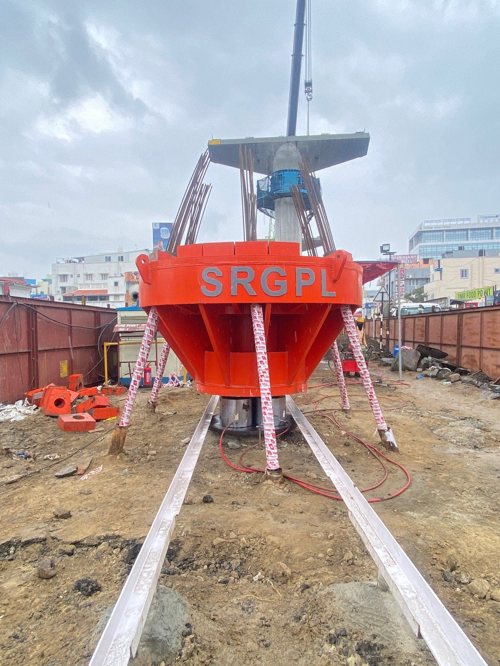 Pile Load Tests, site photo 2