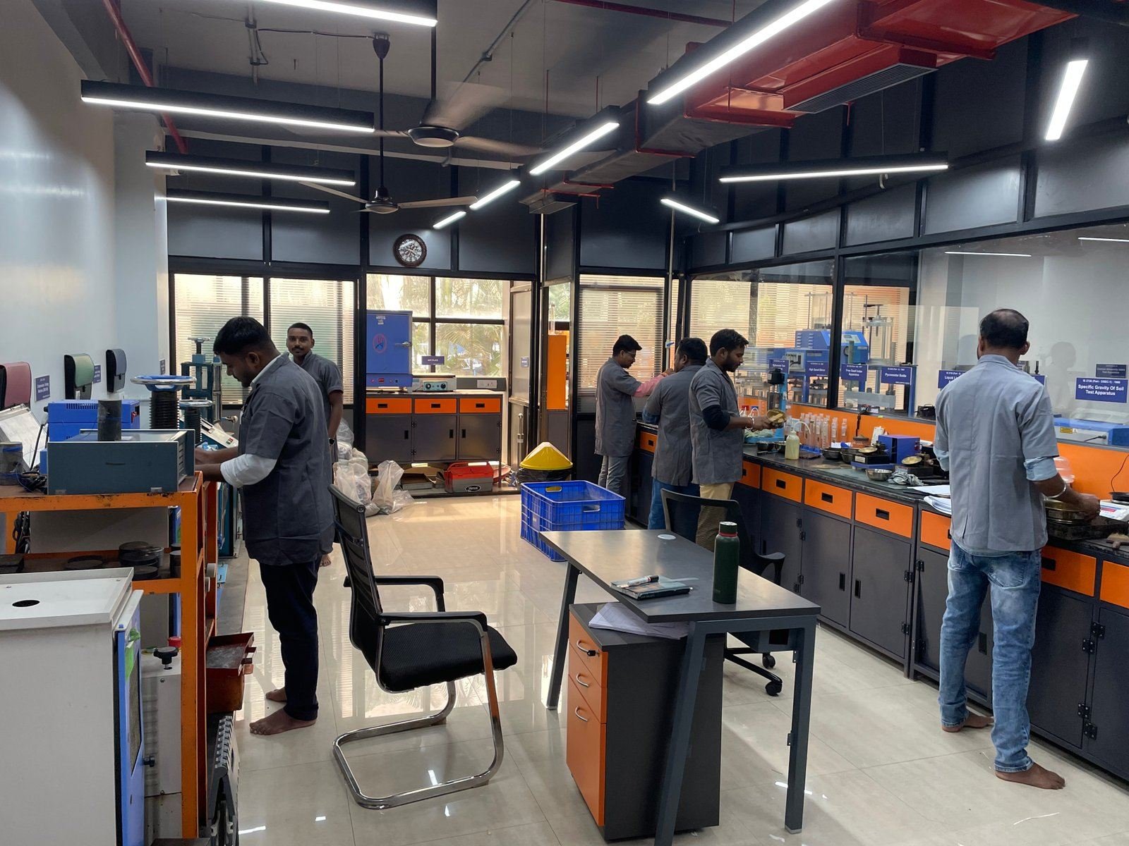 SRGPL geotechnical laboratory with soil and rock testing equipment